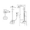 Душевая стойка Bravat F956101C-A-ENG настенная цвет хром