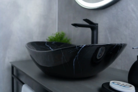 Раковина керамическая Gid Lago 54467 60х40 накладная цвет многоцветный без отверстий под смеситель