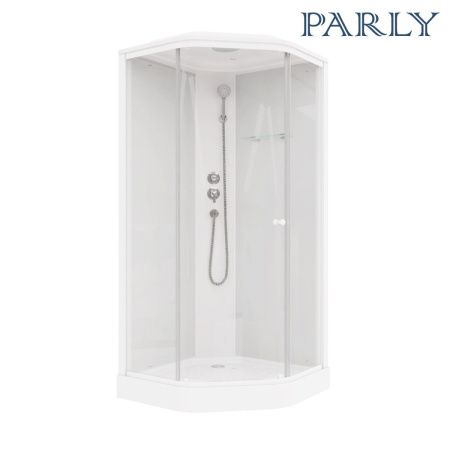 Душевая кабина Parly Penta P91 90х90 пятиугольная с крышей ориентация универсальная