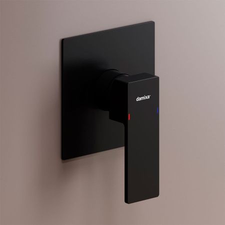 Смеситель для душа Damixa Gala 537500300 встраиваемый в стену черный