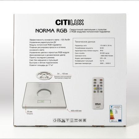 Светильник потолочный Citilux Norma (Норма) CL749K400