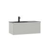 Тумба с раковиной Orka Lisbon 5001429 90х50 подвесная цвет серый
