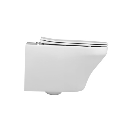 Унитаз подвесной Vincea Edge-M VT1-37 черный матовый с сиденьем микролифт безободковый душевой смыв