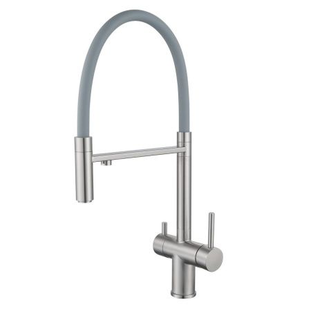 Смеситель для кухни Shevanik S178L на мойку сатин