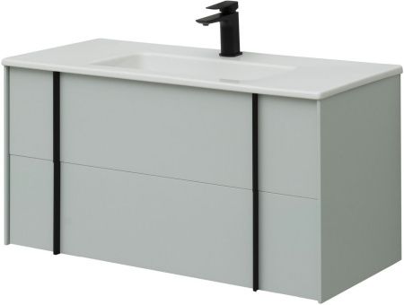 Тумба под раковину Allen Brau Reality 1.32007.PWM 100х50 подвесная цвет зеленый