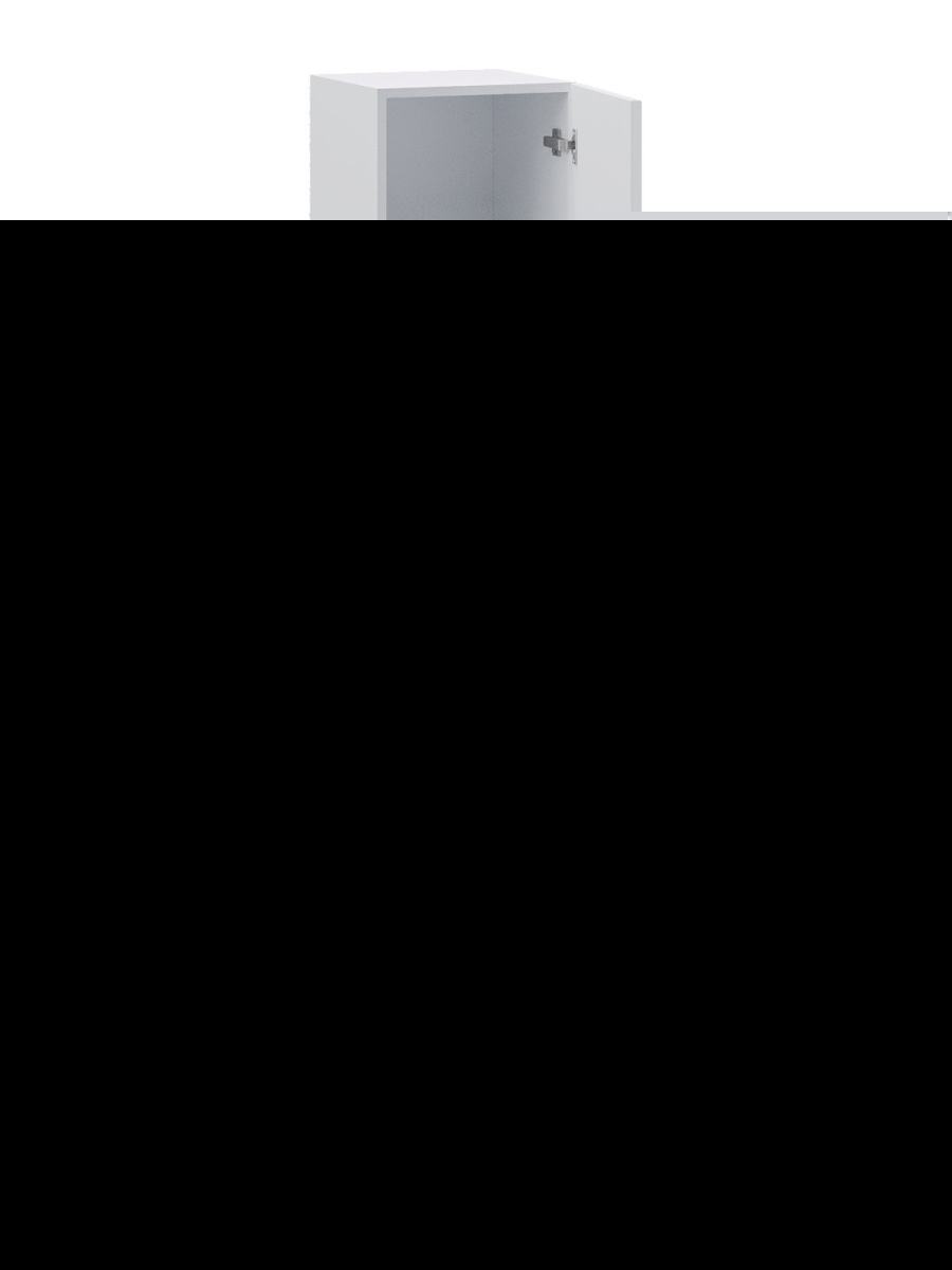 Шкаф-пенал Orange Line Li-35Puw 40х170 подвесной цвет белый