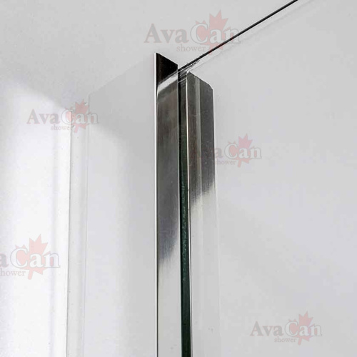 Душевая перегородка AvaCan LC110 110х200 стекло с рисунком профиль хром глянцевый - фото 5