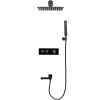 Душевая система ALMAes Olef TVZ-0898 встраиваемая в стену цвет черный с термостатом