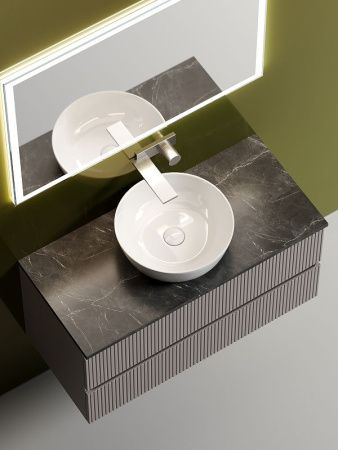Тумба под раковину Sancos SNOB T SNT100SM 100х40 подвесная цвет бежевый