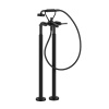 Смеситель для ванны Gessi Venti20 65128#299 напольный черный (внешняя часть)