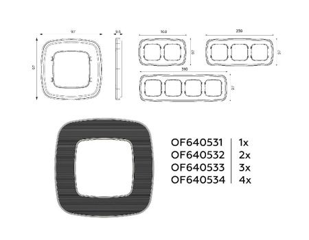 Рамка одноместная Ambrella Volt Coint (Цоинт) OF640531