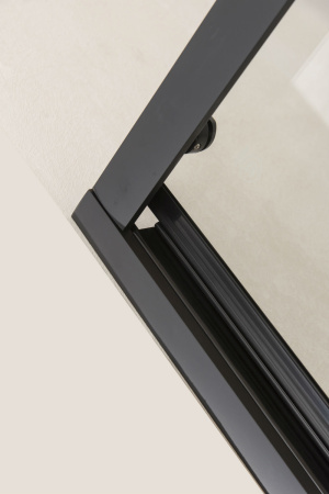 Душевая дверь Orange E02-120TB 121х190 стекло прозрачное профиль черный