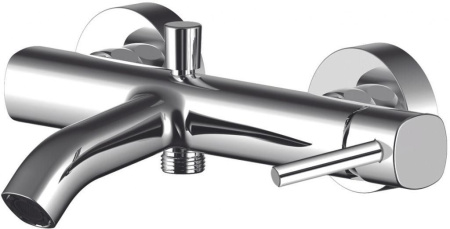 Смеситель для ванны с душем Aquanet Minima AF130-20C настенный хром без термостата