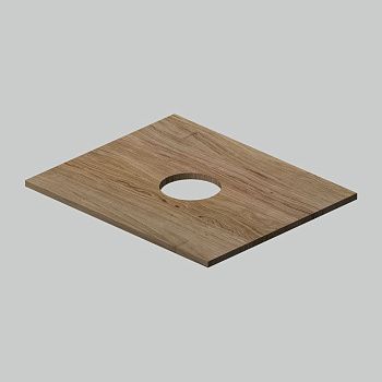 Столешница Am.Pm Func M8FST0600OF 60х50 накладная цвет коричневый