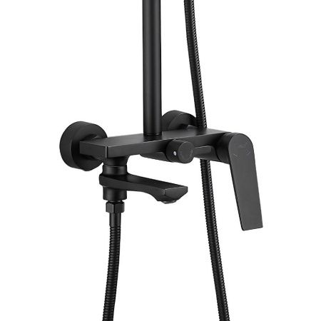 Душевая стойка Belz B533 B24533-7 настенная цвет черный