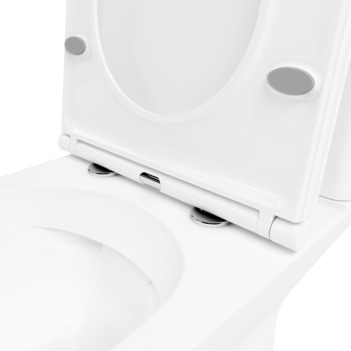 Унитаз-компакт напольный с бачком Lavinia Boho Elegant 3308002R белый глянцевый с сиденьем микролифт безободковый каскадный смыв - фото 3