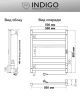 Полотенцесушитель Indigo Oktava Slim 3 LСLOKS3E60-50MGRt 53х60 электрический серый