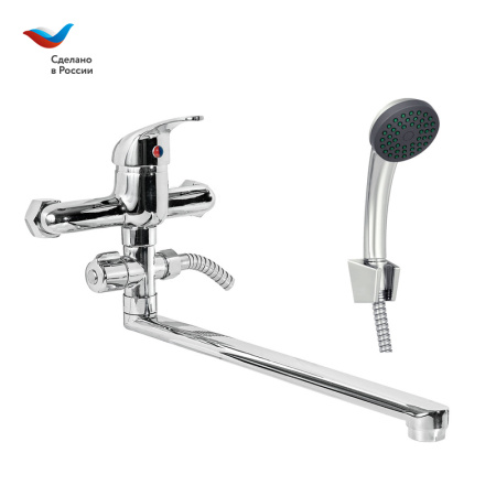 Смеситель для ванны Славен Прораб СЛ-ОД-П32 настенный хром