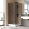 Душевой уголок Vegas-Glass GPS-Fis LUX GPS-Fis LUX 90*110 05 07 L 110х90 стекло тонированное профиль бронза без поддона