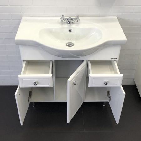 Тумба с раковиной Comforty Сочи 00004134639CF 90х50 напольная цвет белый