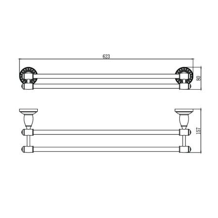 Полотенцедержатель Savol S-606648H