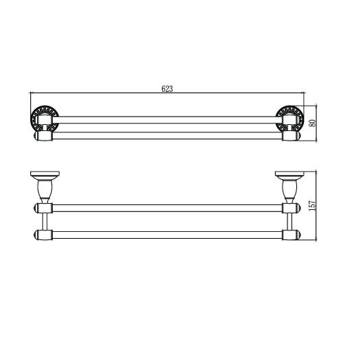 Полотенцедержатель Savol S-606648H - фото 3