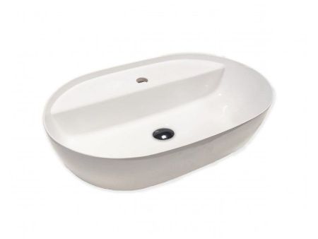 Раковина из сантехнического фаянса Hatria HAPPY HOUR Y8AM01 60х40 накладная цвет белый