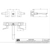 Смеситель для раковины Gessi Rilievo 59090#031 встраиваемый в стену хром (внешняя часть)