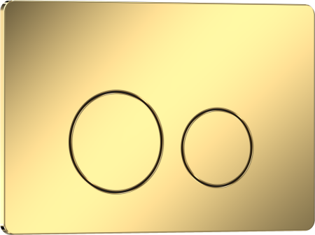 Клавиша смыва механическая Iberica Blanca INOX-O IB.B081.006.002 цвет желтый