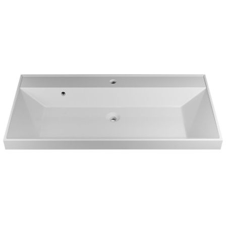 Раковина из искусственного камня Uperwood Classic 291020338 90х50 полувстраиваемая цвет белый