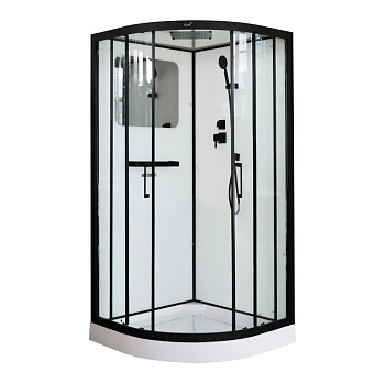 Душевая кабина Cerutti SPA VIVA91B 90х90 четверть круга с крышей ориентация универсальная Душевая кабина Cerutti SPA VIVA91B 90х90 четверть круга с крышей ориентация универсальная