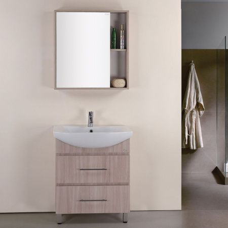 Зеркало-шкаф Onika Дельта 207020 70х70 подвесной цвет коричневый