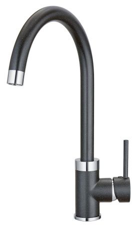 Смеситель для кухни Granula 2125, ЧЁРНЫЙ на мойку черный