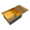 Кухонная мойка Paulmark GERBERG 78F UNI PM217844-BG 45х40 цвет золото поверхность брашированная