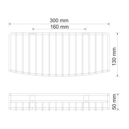 Полка в ванную комнату WasserKRAFT 1811