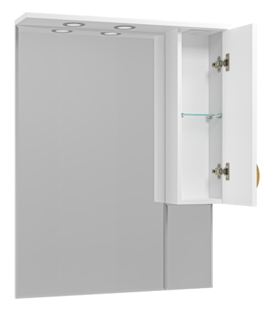 Зеркало-шкаф Misty Амбра П-Амб0280-0322ЯП 80х100 подвесной