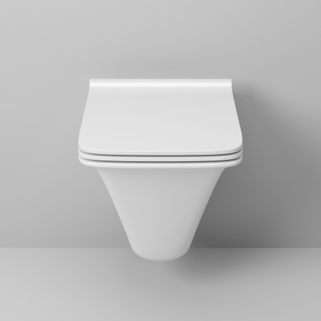 Унитаз подвесной Grossman Санфаянс GR-4413S белый глянцевый с сиденьем микролифт безободковый каскадный смыв