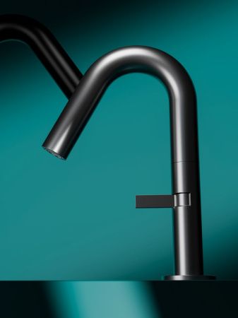 Смеситель Knotlor ELIXIR SS-30/GM на раковину вороненая сталь