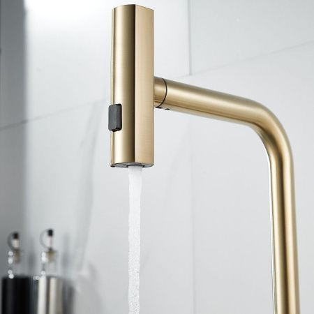 Смеситель для кухни Raffine F203G на мойку золото