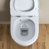Унитаз подвесной BelBagno LOTO BB070CHR/SC белый с сиденьем микролифт безободковый каскадный смыв