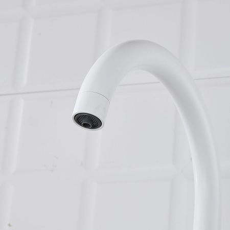 Смеситель для кухни Shevanik S428C на мойку белый