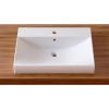 Раковина из сантехнического фарфора Lavinia Boho Bathroom Sink 33311012 60х50 встраиваемая цвет белый 1 отверстие под смеситель