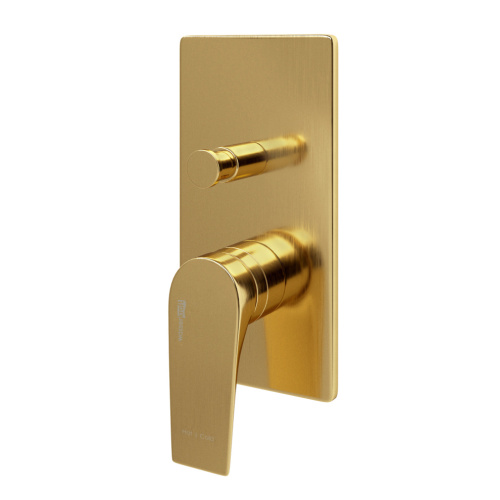 Смеситель для ванны и душа WasserKRAFT Aisch 5500 5561 встраиваемый золото - фото 5