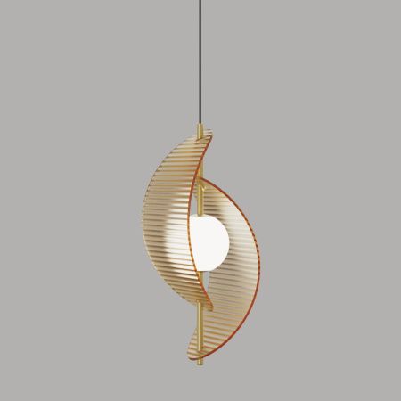 Светильник подвесной Delight Collection MD24030035-1A brass/amber