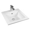 Раковина из сантехнического фарфора Bond Cube S06-410 40х40 встраиваемая цвет белый 1 отверстие под смеситель