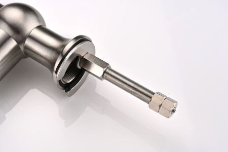 Смеситель для кухни Paulmark RETRO Re213226-BS на мойку никель