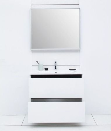 Зеркало с подсветкой De Aqua Алюминиум AL604090S 90х80 подвесное