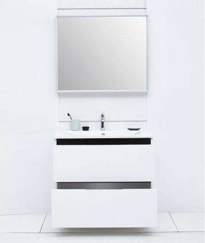 Зеркало в ванную De Aqua Алюминиум AL604090S 90х75 цвет серебро - фото 4