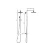 Душевая стойка Almar 316 Stainless Steel E405001.316 настенная цвет нержавеющая сталь