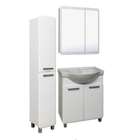Зеркало-шкаф Runo ЭРИКА УТ000003320 70х80 подвесной цвет белый